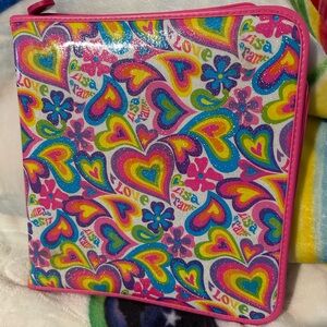 Lisa Frank Zipper 3 Ring Binder
